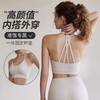 瑜伽服女背心式新款无袖美背运动文胸跑步健身防震聚拢瑜伽服上衣 000SF9815 商品缩略图0