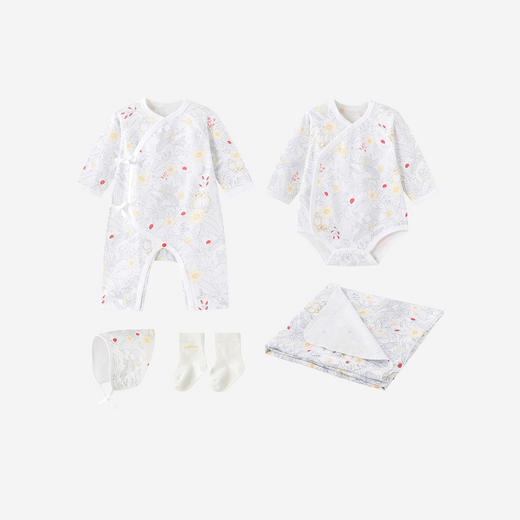 英氏婴儿礼盒新生儿见面礼出生套装送礼5件装宝宝满月礼物四季款 商品图4