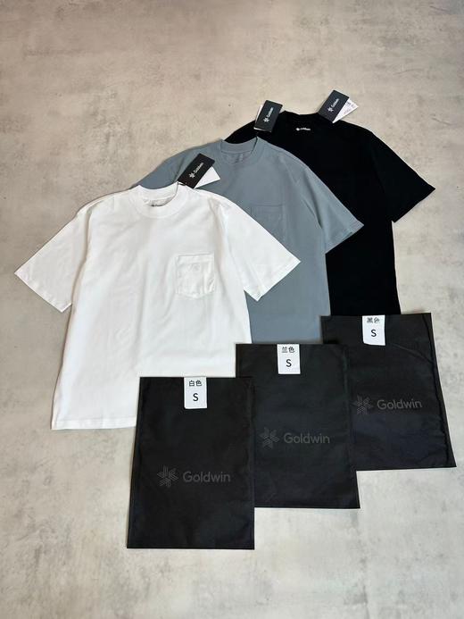 原单，Goldwin Oversized Pocket 纯色宽松口袋小标圆领短袖 商品图1