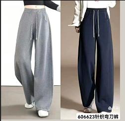 606623春夏款 针织弯刀裤 商品图0