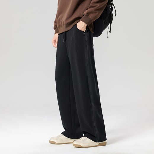 gxgjeans男装2026春款男士休闲裤宽松时尚潮流阔腿裤日常校园通勤长裤男K&C 商品图2