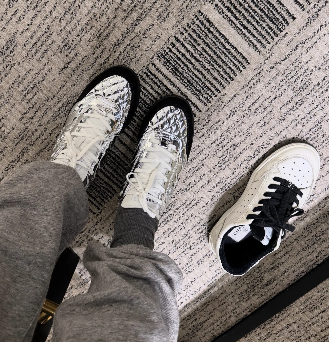 团购可进出专柜香奈儿羊皮鞋