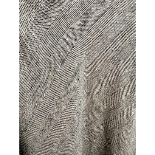 此刻停留 小众品牌尾DAN 100%亚麻 大A摆斜裁半裙 灰色宽条纹 品质控们的必BUY款 商品图7