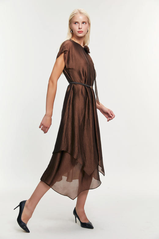 SAFICOO 松弛感艺术感欧根纱连衣裙 商品图1