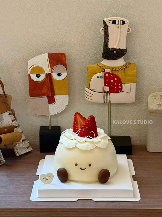 可爱雪媚娘大福女孩生日蛋糕 商品图0