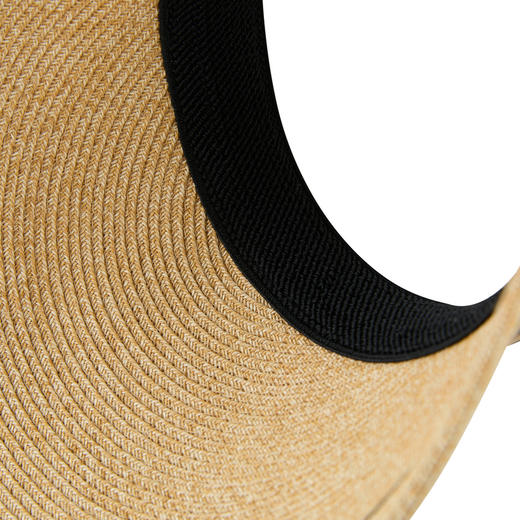 三彩2026新款空顶大帽檐遮阳帽沙滩海边出游夏编织条纹帽子鸭舌女 商品图4