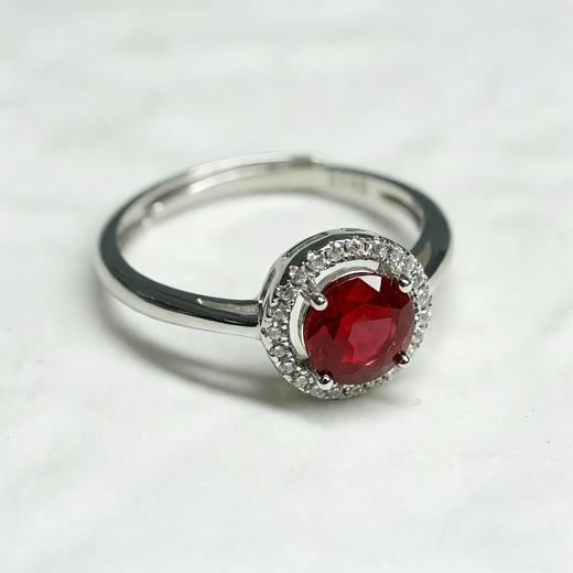 【清明节宝石专场】宝石专场活动：88号红宝石三件套（耳钉4x4,项链4x6,戒指5x5mm）带证书（万物清明·福佑安康） 商品图4