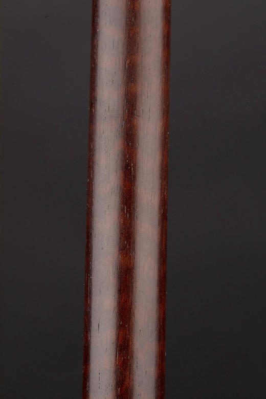 独角鹿西洋古董1890年代法国出品18K黄金手柄镶嵌钻石红宝石蛇木手杖(杖柄可拆卸) 商品图7