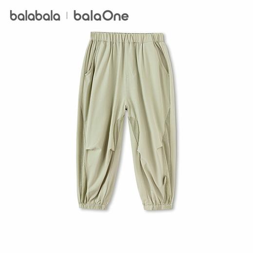 巴拉巴拉男女童休闲裤儿童裤子2026新款夏季薄款拼接网眼透气长裤 商品图4