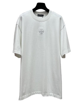 男款破损立体刺绣短袖T恤ba009