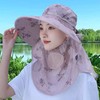 【透气不闷！全面防晒】2026新款女士夏季薄款防晒帽遮脸大檐采茶凉帽骑车防紫外线太阳帽。xb 商品缩略图2