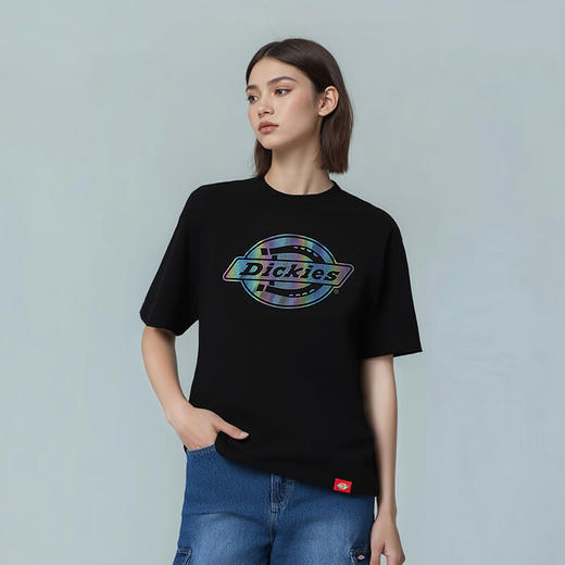 Dickies胸前大LOGO镭射休闲短袖 百搭简约男女同款T恤 DK012183 商品图0