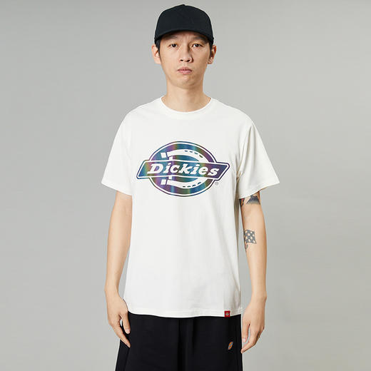 Dickies24春夏新品 炫彩logo印花镭射休闲圆领短袖T恤 男女情侣 DK0A87CN 商品图4