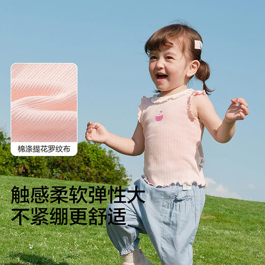 【balaOne】巴拉巴拉宝宝背心婴儿上衣女童夏季外穿2026新款甜美 商品图3
