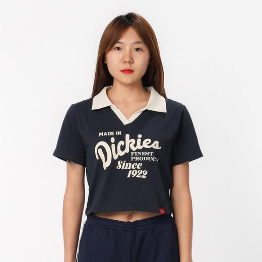 Dickies Polo恤 女式短款 前胸印花舒适翻领短袖Polo恤 DK0A87CZ 商品图5