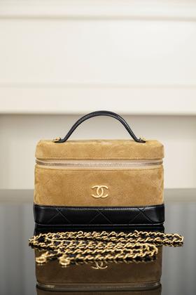 香奈儿 26ss 麂皮拼皮LP盒子包