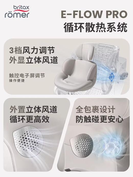 Britax宝得适 自在骑士Air LUX 儿童安全座椅isize通风0-7岁【手动款】"面料升级海毛纱" 商品图3