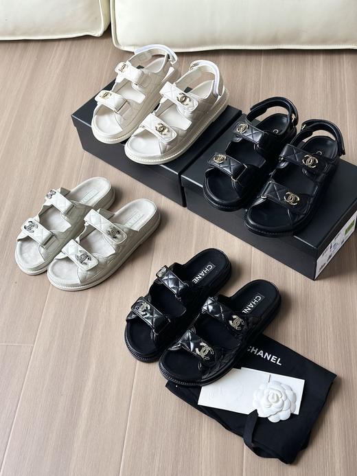 香奈儿 经典系列 魔术贴凉/拖鞋 商品图0