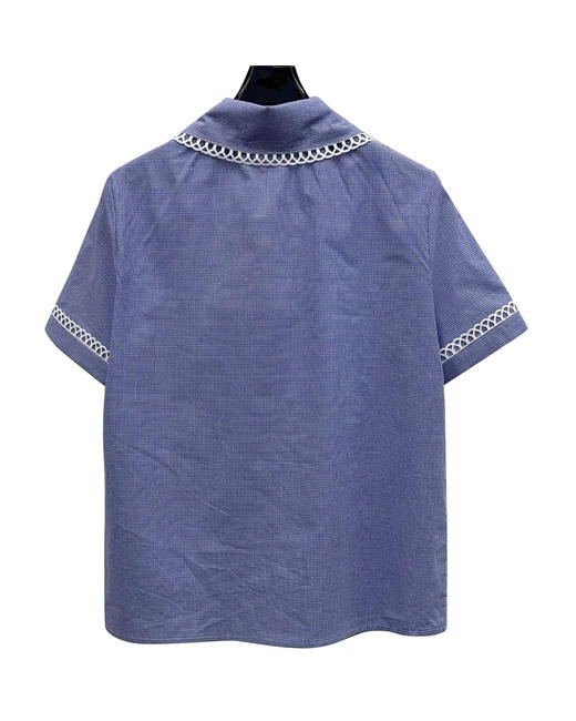 女款格纹短袖衬衫 可配套装la017 商品图1