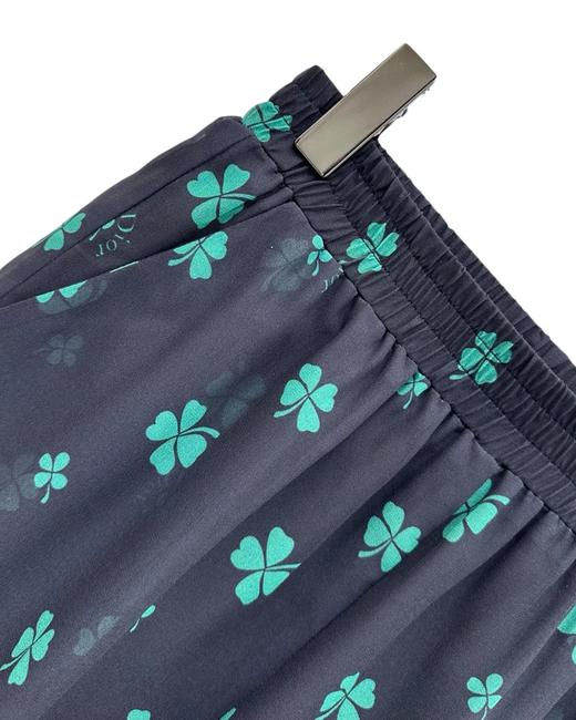 女款四叶草薄纱长袖衬衫短裤套装he010 商品图3