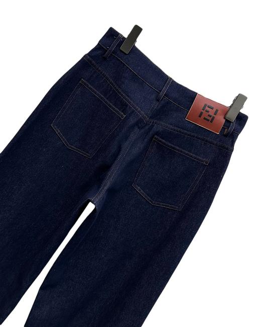 女款翻折牛仔裤长裤la011 商品图2