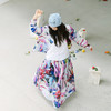 绽放174朵/「余味-2」花半裙*zijun联名系列亚麻印花中长款半身裙 商品缩略图1