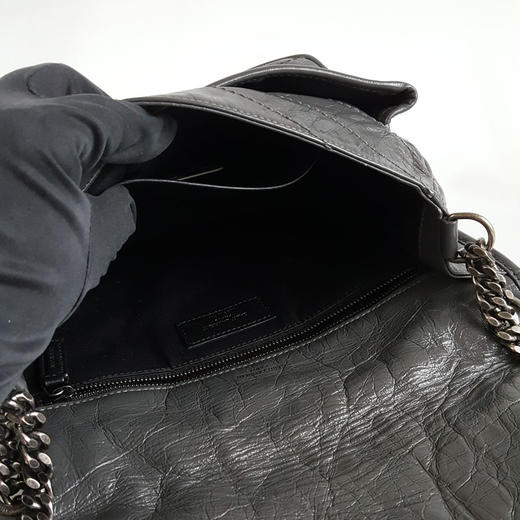 【95新】YSL圣罗兰NIKI系列633158中号灰色D扣niki链条包单肩包女士300326NJS09 商品图7