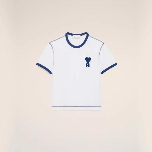 字母tee合集，三个款一起。复古宽松设计撞色衍缝情侣t恤E040258 商品图9