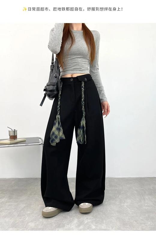 花绳直筒裤-26ZB03083 商品图4