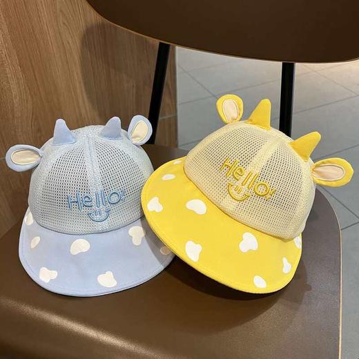宝宝遮阳帽夏季大檐网眼婴儿渔夫鸭舌帽薄款男女儿童防晒棒球帽 商品图0