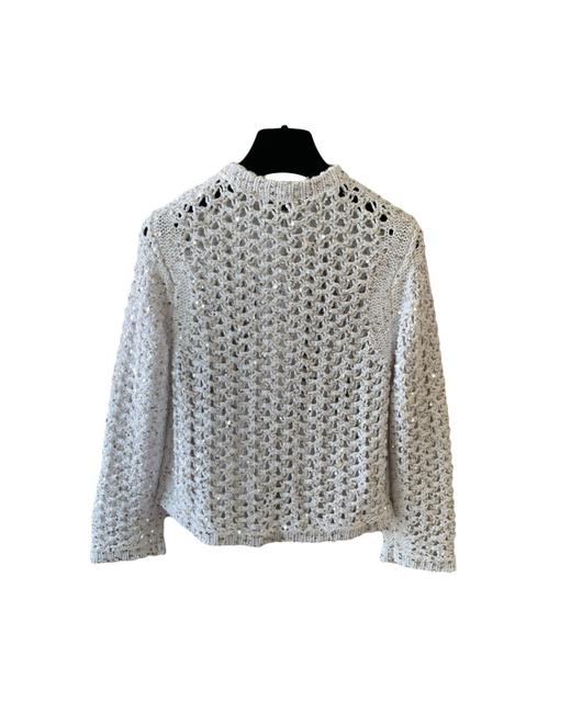 女款亮片镂空针织开衫毛衣ba025 商品图1