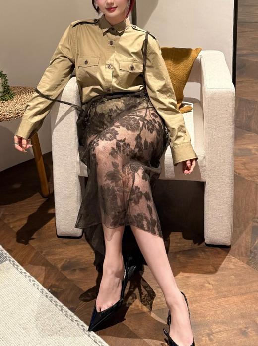 女款肩章长袖衬衫zh020 商品图3