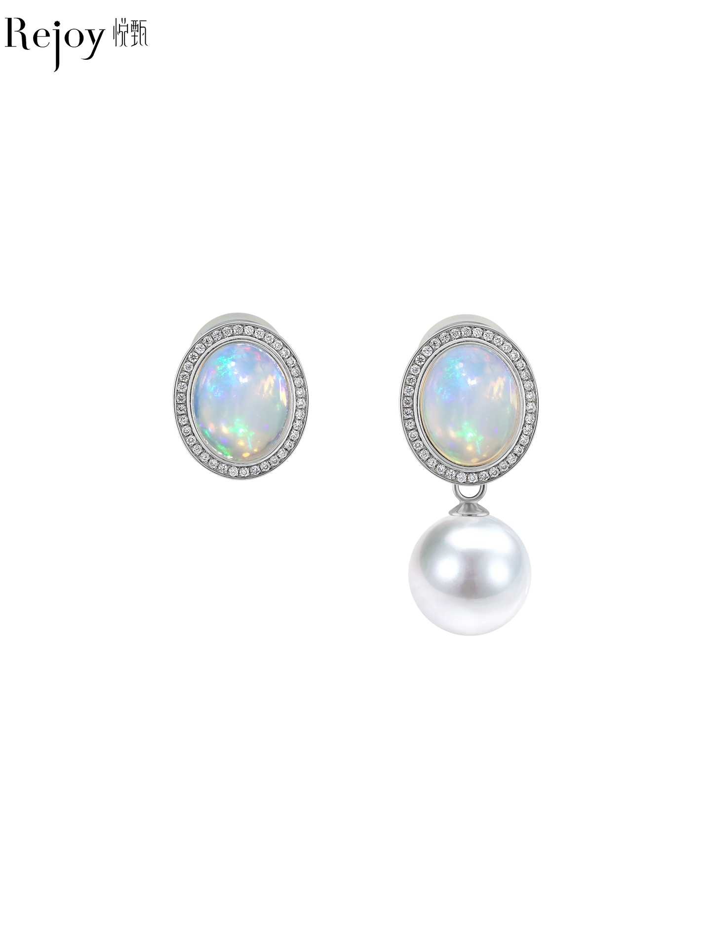 【天猫同款】两戴款-18K金欧泊耳夹