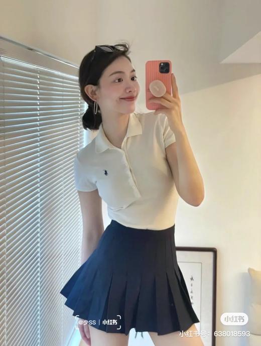 RL拉夫经典款 女款五粒扣短袖polo衫 商品图2