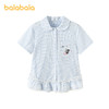 【商场同款】巴拉巴拉女童短袖衬衫儿童大童上衣2026新款夏装纯棉 商品缩略图1