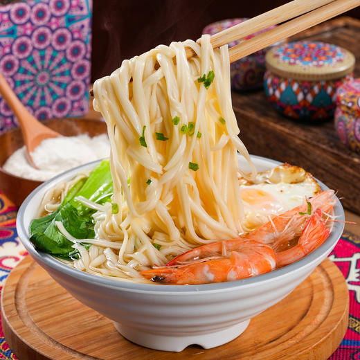 疆域庭州·新疆月牙面500g*5包  月牙条形面 嚼感与吸汤双绝 商品图2