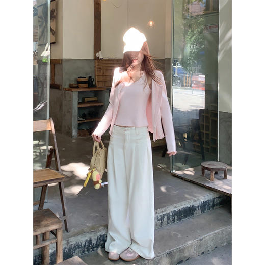 <曾小咸推荐>4.3现货秒杀 ！微信超特价！韩系针织开衫+吊带套装 日常219.99 立减130 秒杀89.99！！ 商品图3