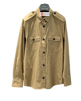 女款肩章长袖衬衫zh020