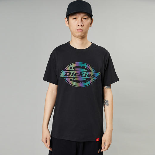 Dickies24春夏新品 炫彩logo印花镭射休闲圆领短袖T恤 男女情侣 DK0A87CN 商品图0