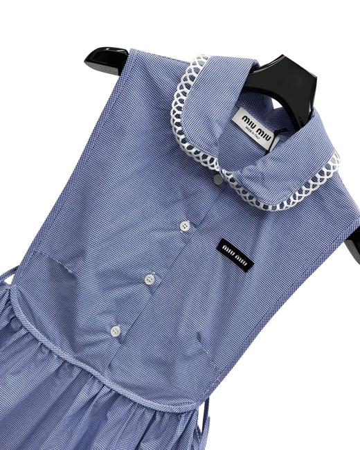 女款格纹无袖连衣裙la017 商品图2