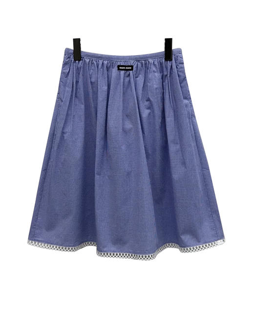 女款格纹压褶半身裙 可配套装la017 商品图0