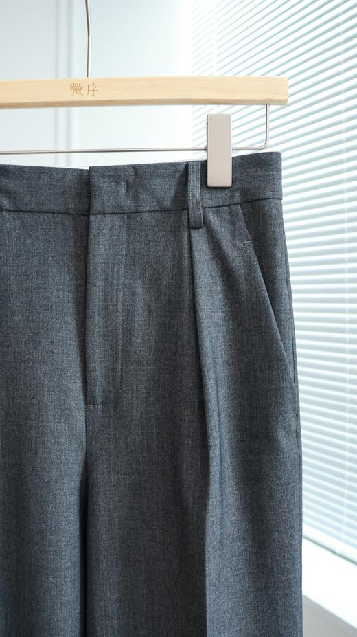 时髦进阶|极简通勤卷边直筒西裤 商品图1