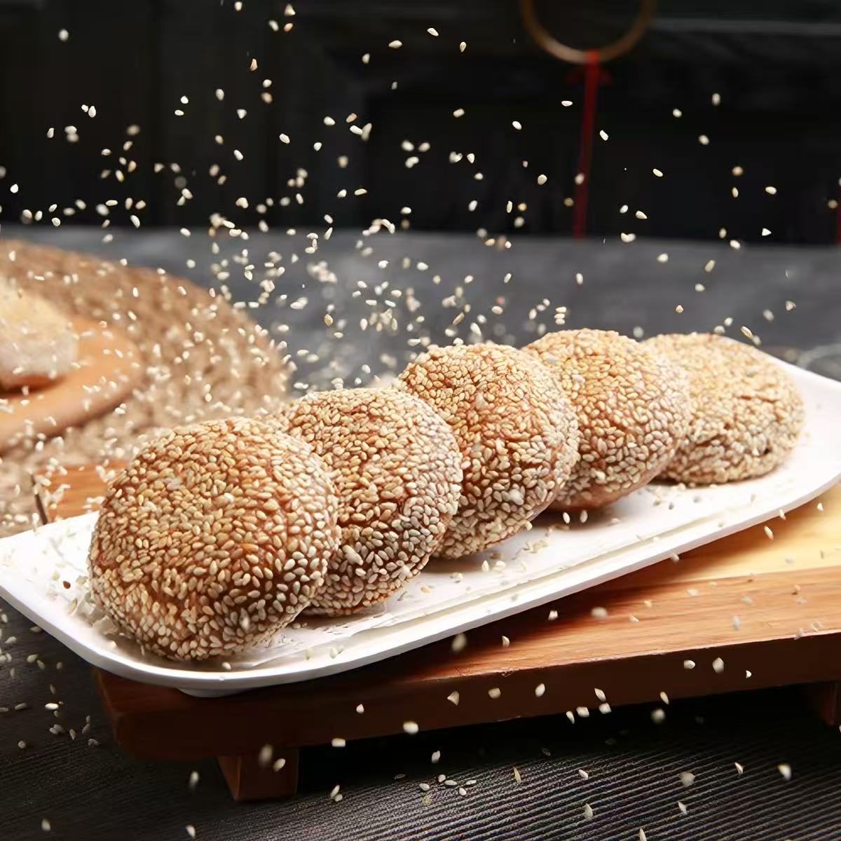 周日取货：【红糖麻饼】一盒6块，酥脆可口！