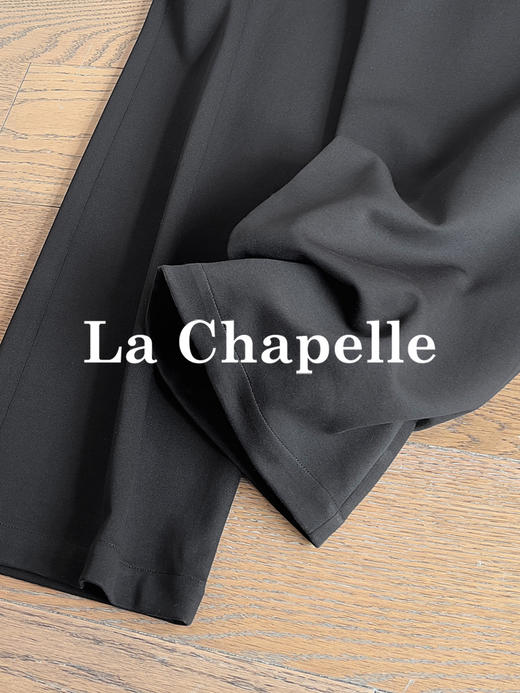 专柜实拍【版正高品质！】拉夏贝尔/La Chapelle棉质柔软筋骨感~纯色暗扣直筒休闲裤时尚显瘦长裤女 商品图7