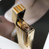 【9成新】Dunhill 登喜路18K双色金竖纹时尚打火机24*65*13MM 140226NJS25 商品缩略图4