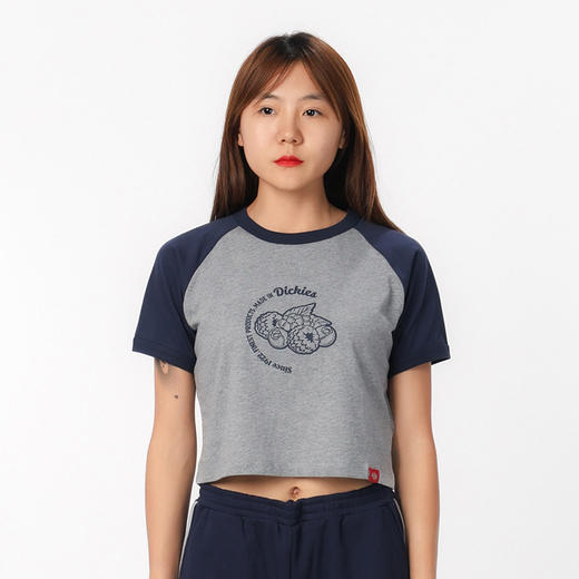 Dickies短袖T恤 女式短款印花插肩袖舒适圆领短袖T恤 DK0A87CX 商品图9