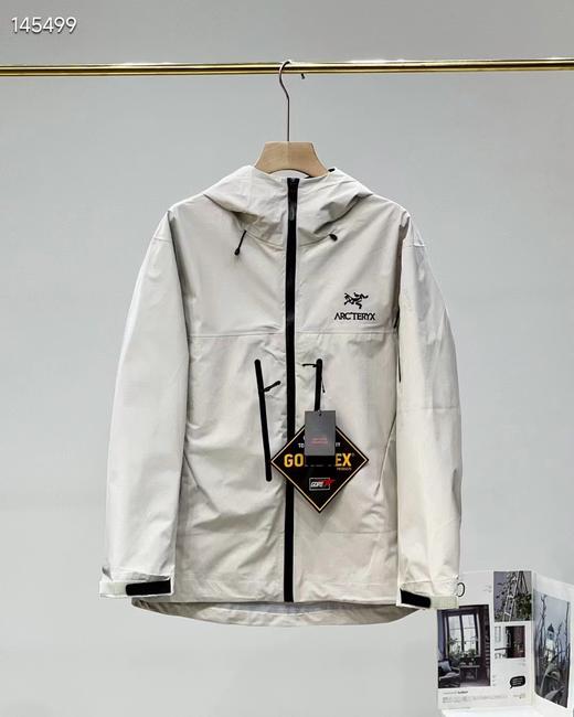 F040201春夏季新款户外防水防风硬壳压胶冲锋衣拉链连帽长袖夹克外套 商品图1