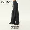 YOTTOY 云柔年糕阔腿裤加绒运动裤直筒高腰瑜伽长裤女休闲裤秋冬 商品缩略图2