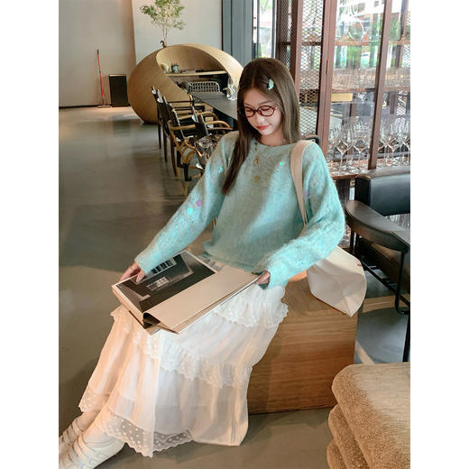 <曾小咸推荐>4.3现货秒杀 ！微信超特价！韩系镂空毛衣 日常219.99 立减130 秒杀89.99！！ 商品图3