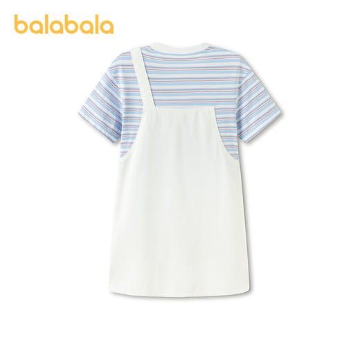 【商场同款】巴拉巴拉儿童裙子女童2026新款夏装牛仔假两件背带裙 商品图2